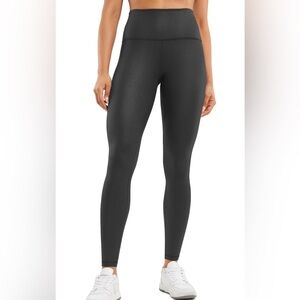 CRZ YOGA Matte Faux Leather Leggings 28" - Butterluxe High Waisted Stretch